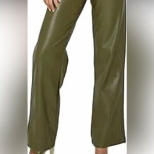Babaton Olive Vegan Leather Women's Pants